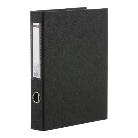 Папка-реєстратор двостороння, 4 D-обр.кільця, А4, ширина торця 40 мм, чорна, BM.3106-01 BUROMAX